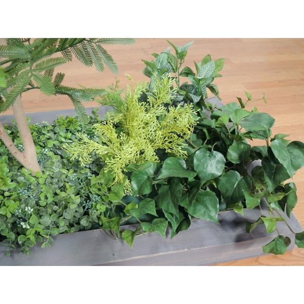 ネムノキ のガーデニングセットGY (造花 人工観葉植物 インテリア 庭