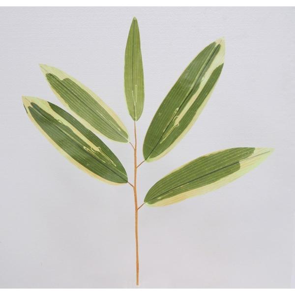 クマササ リーフ 6本入り (造花 インテリア 葉 熊笹 飾り 人工 観葉