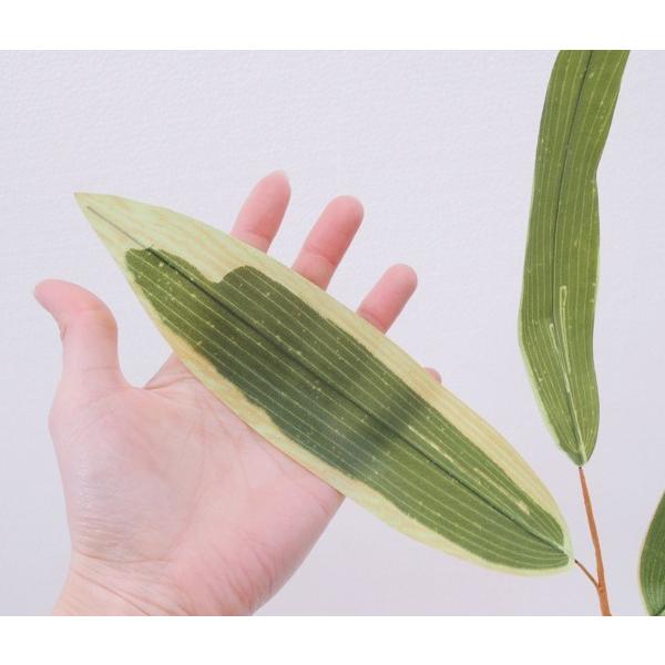 クマササ リーフ 6本入り (造花 インテリア 葉 熊笹 飾り 人工 観葉