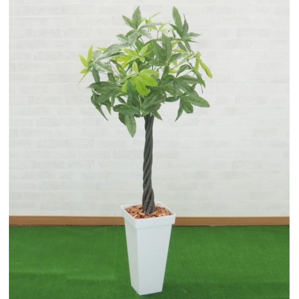 パキラ 132cm(造花 インテリア グリーン 観葉植物 人工 室内 おしゃれ 小型 植栽 装飾 置物 フェイク) CCP132198