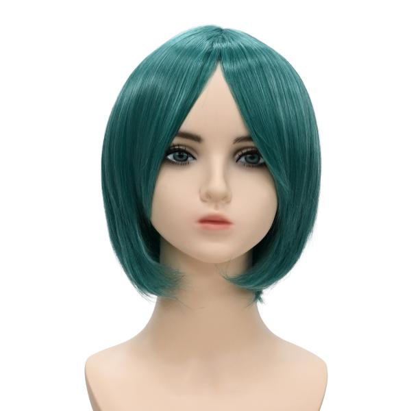 ウィッグ ボブ グリーン 緑 エメラルドグリーン コスプレ かつら 大人