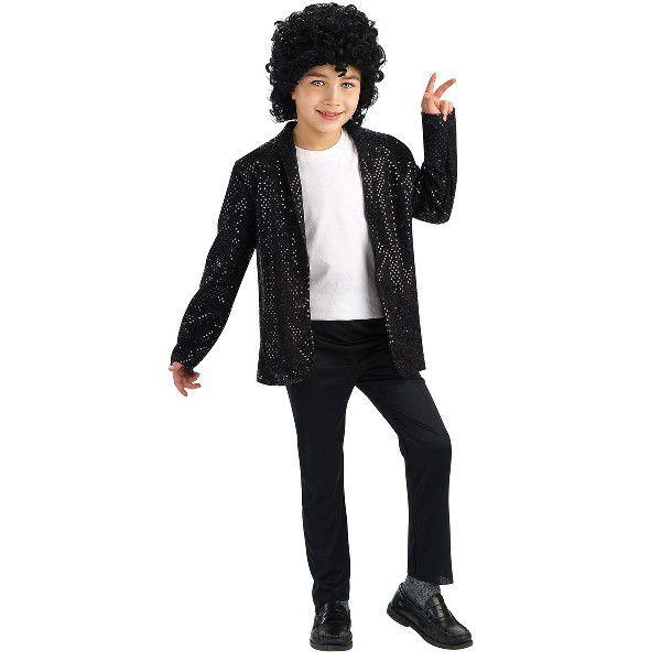 マイケル ジャクソン ビリー ジーン ジャケット ブラック Deluxe 衣装 コスチューム 子供用 R4229 アメリカンコスチュームyahoo 店 通販 Yahoo ショッピング