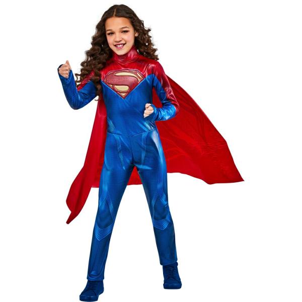 スーパーガール コスチューム 子供女性用 コスプレ衣装 ザ・フラッシュ スーパーマン ヒーロー 映画 キッズ ハロウィン パーティー イベント 女の子