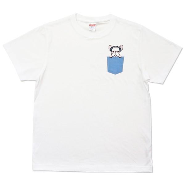 フレンチブルドッグ ポケットデザイン Tシャツ 犬 イヌ ヘッドフォン ユニセックスサイズ ホワイト Org T Fb Headphone Redbee レッドビー 通販 Yahoo ショッピング