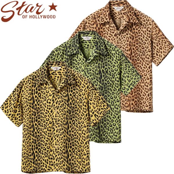 SUN SURF スターオブハリウッド 半袖 高密度 レーヨン オープン シャツ