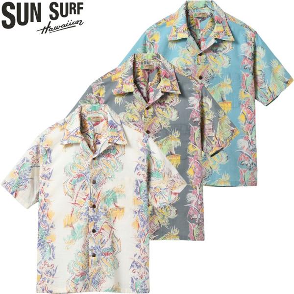 SUN SURF サンサーフ コットン×リネン スラブヤーン オープン シャツ