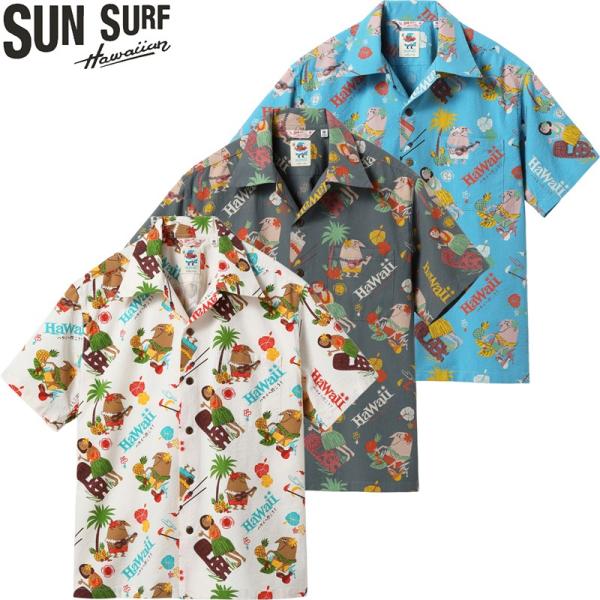 SUN SURF サンサーフ コットン シアサッカー オープンシャツ アロハ