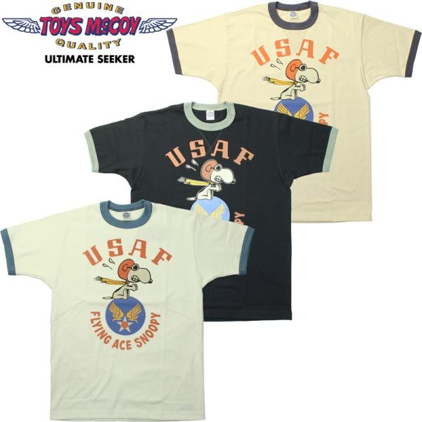 L TOYS McCOYスヌーピー Flying Ace トリム Tシャツ L TOYS McCOYスヌーピー Flying Ace トリム Tシャツ L TOYS