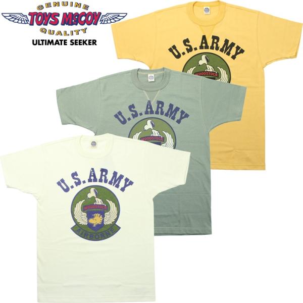 トイズマッコイ   TOYS McCOY スヌーピーT SNOOPY TEE “U.S. ARMY AIRBORNE SUBDUED” TOYS McCOY（トイズマッコイ） スヌーピー 半袖 Tシャツ “U.S. ARMY