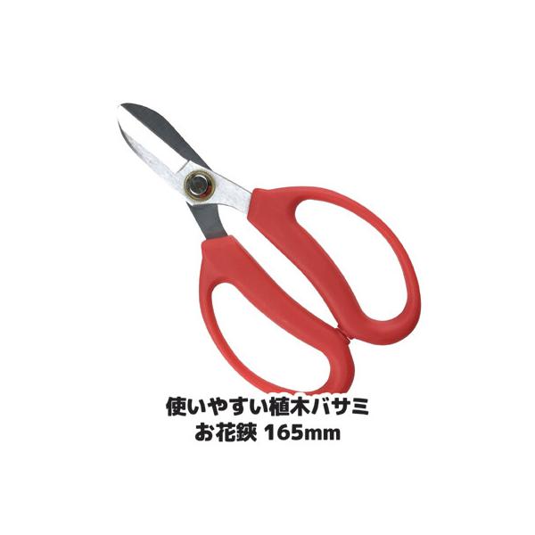 花切りハサミ 使いやすい植木バサミ お花鋏 165mm 花ばさみ 剪定鋏 花切り 盆栽 枝切 生花 フラワーアレンジ 華道 園芸 メール便 送料無料