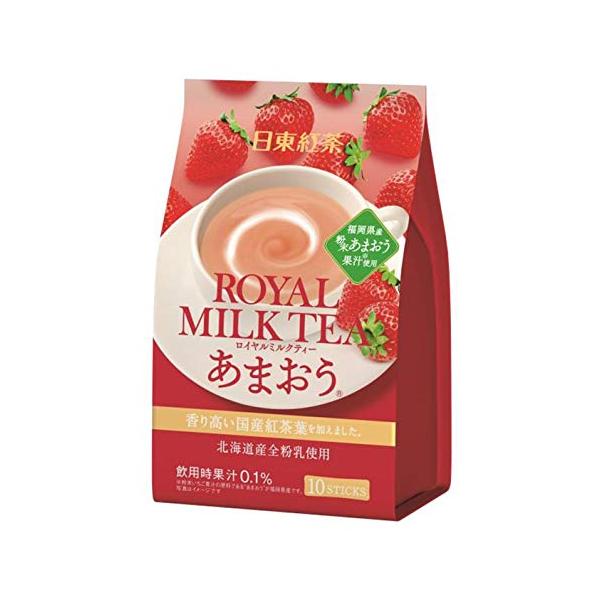 日東紅茶 ロイヤルミルクティーあまおう 10本入 ×6袋 粉末