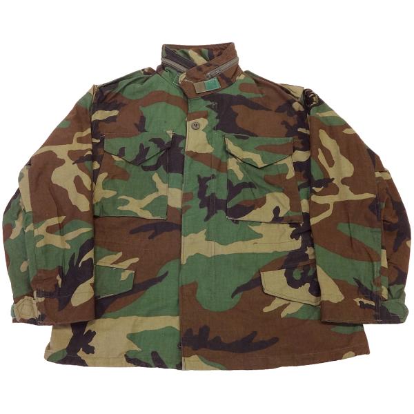 US M-65 ウッドランドカモジャケットワッペン付(USED) P4 : アメリカの