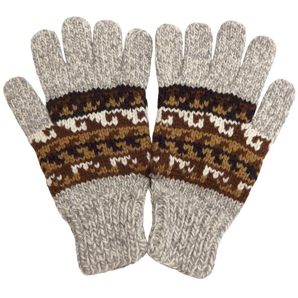 ARTESANIA（アルテサニア） ARTESANIA MIX STRIPE ETHNIC KNIT GLOVE