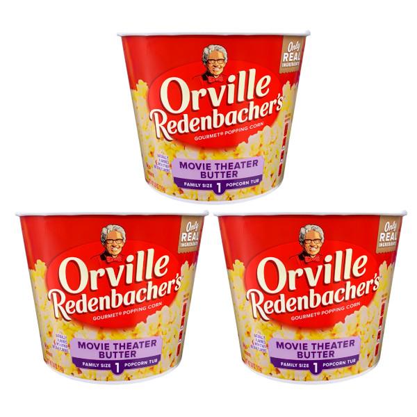 映画館の雰囲気を味わえる容器に入ったポップコーン。そのまま電子レンジで2分ほど加熱するだけで出来上がり。