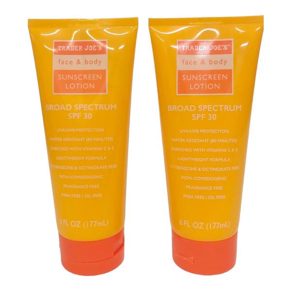 2本】SPF 30 トレーダージョーズ サンスクリーン日焼け止めローション