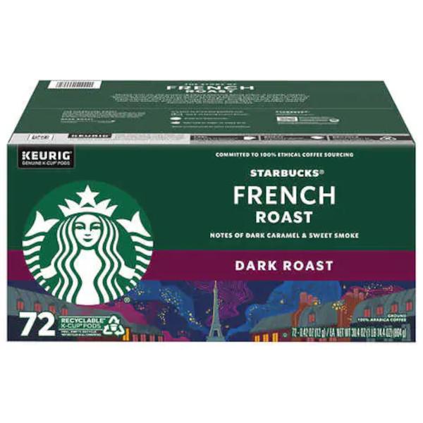 ダークローストの深い味わい！Starbucks スターバックス フレンチロースト K-Cup 72個 Keurig キューリグ