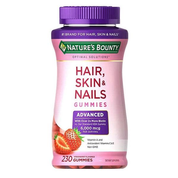 髪、お肌、爪のサプリ！Nature's Bounty ネーチャーズバウンティ ヘアー、スキン＆ネイル グミ 230粒　アメリカ製