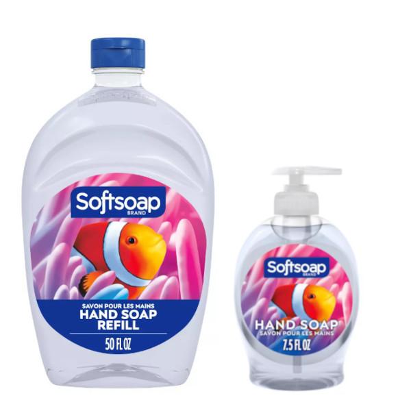 特大リフィルで長く使える！Softsoapソフトソープ （ポンプ入りソープ