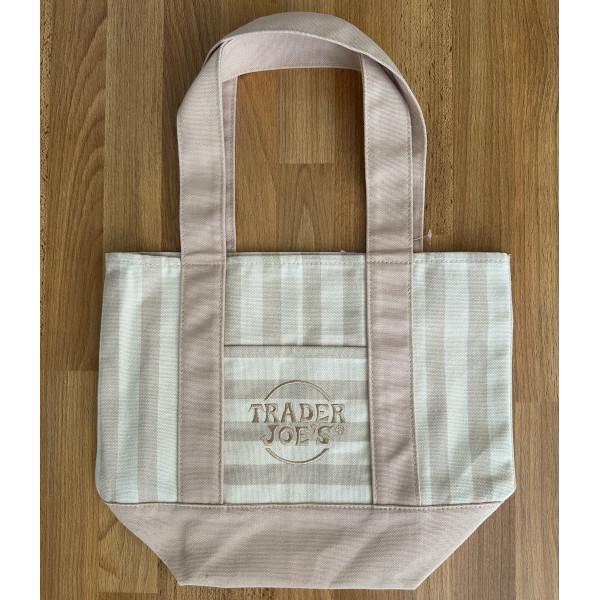 2026 夏 Trader Joe's トレーダージョーズ ミニ キャンバス トート （ブラウン）
