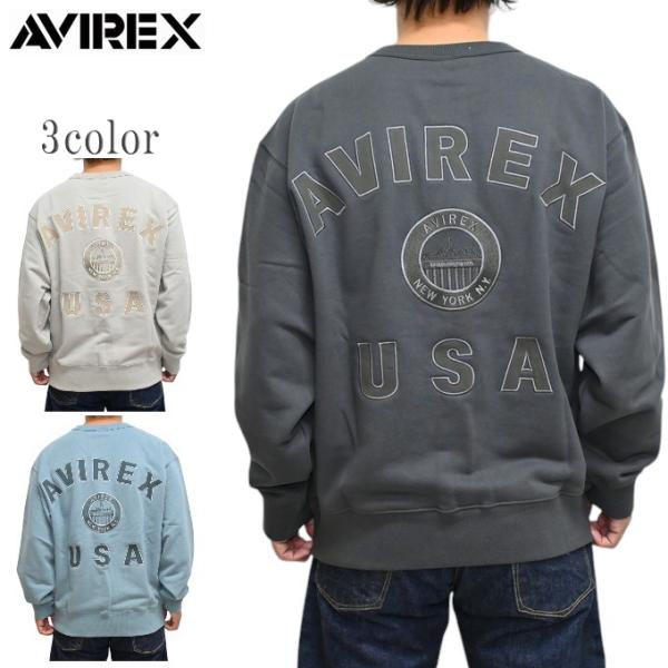 AVIREX（アヴィレックス） 783-4232003 バーシティ ロゴ クルーネック