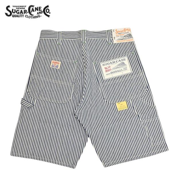 シュガーケーン ライト ！ ショートパンツ ペイズリー パッチワーク  ３４新品 SUGAR CANE シュガーケーン SC52566 11oz. ヒッコリー ストライプ
