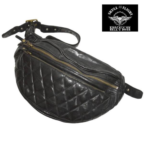 Akiiiさん専用　SKULL FLIGHT ボディバッグ ブラック americanbass_sk-2023ssbag-m