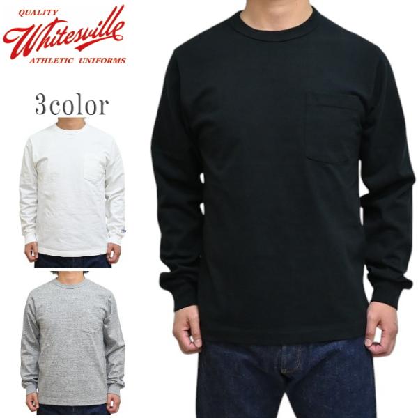WHITESVILLE ホワイツビル WV68849 ヘビー天竺 長袖Tシャツ ポケット