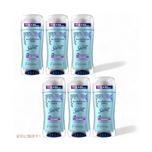 並行輸入品】6個セット シークレット アルミニウムフリー 女性用