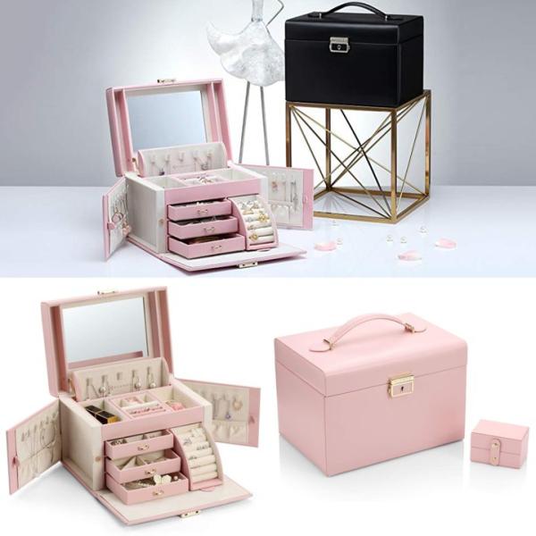 並行輸入品】Vlando ジュエリーボックス 宝石箱 オーガナイザー Pink