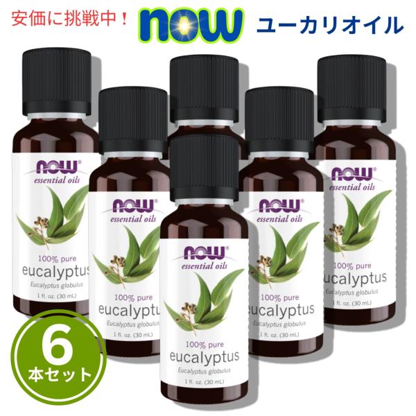 並行輸入品】【お得な6本セット】NOW Eucalyptus Oil 1oz / ナウ