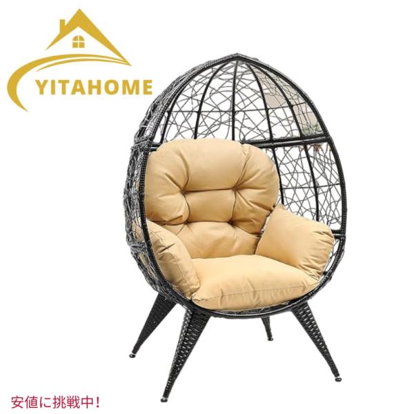 並行輸入品】YITAHOME エッグチェア 編み細工 屋内 屋外 特大サイズ