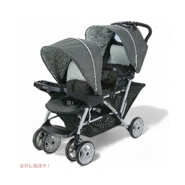 【並行輸入品】Graco DuoGlider タンデムシート付き二人乗りベビーカー グレイシャー