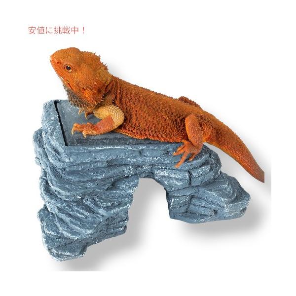 並行輸入品】REPTI ZOO レプティ・ズー ヤモリの隠れ家 日光浴台付き