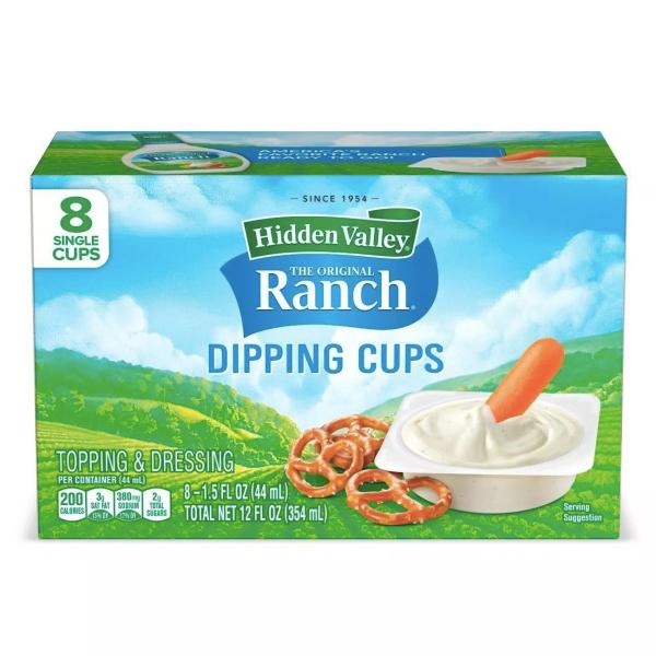 2021新商品 Hidden Valley The Original Ranch Dipping Cups ヒドゥンバレー オリジナルランチ