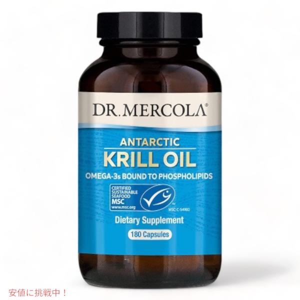 【並行輸入品】Dr Mercola Krill Oil 180 Capsules / クリルオイル 1000 mg 180カプセル