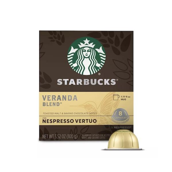 【並行輸入品】ネスプレッソ ヴァーチュオ用 カプセルコーヒー スターバックス ベランダ 8個 Nespresso Vertuo Line Starbucks Veranda Blend