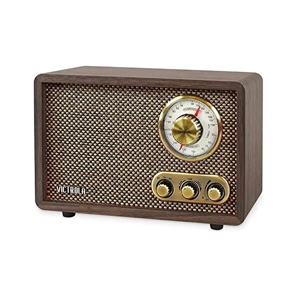 HI-FI アナログラジオ ウッド仕上げ 並行輸入品】レトロウッドBluetooth FM/AMラジオ、ロータリー