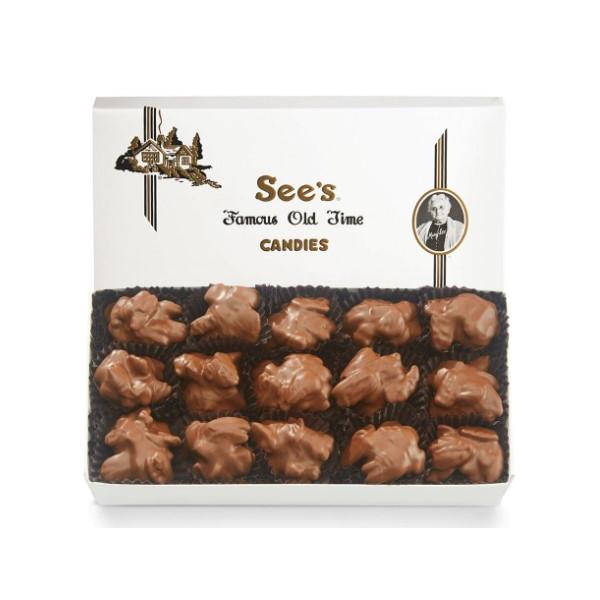 【 See's Candies 】シーズキャンディ Milk Pecan Bud ミルクピーカンバッド チョコレート 詰め合わせ 1 lb/454g