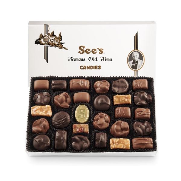 【 See's Candies 】シーズキャンディ Nuts &amp; Chews ナッツアンドチュウ チョコレート 詰め合わせ 1 lb/454g # 334