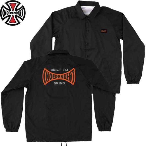 INDEPENDENT TRUCK BUILT TO GRIND SPAN WIND BREAKER JKT インディペンデント トラック ウィンドブレーカー ジャケット ナイロン コーチ ブラック 送料無料