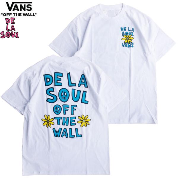 VANS DE LA SOUL D.A.I.S.Y. S/S T-SHIRT WHITE VN00134DWHT バンズ x デ・ラ・ソウル コラボレート 半袖 Tシャツ メンズ レディース ホワイト
