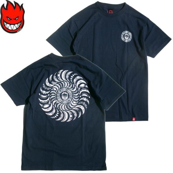 SPITFIRE WHEELS SPITFIRE CLASSIC SWIRL PAISLEY S/S T-SHIRTS NAVY
