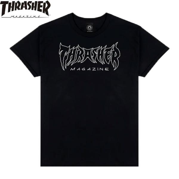THRASHER（スラッシャー） THRASHER MAGAZINE METAL T-SHIRTS BLACK
