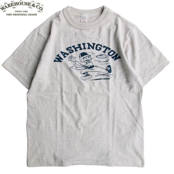 WAREHOUSE（ウエアハウス） ＆CO. 4601 WASHINGTON T-SHIRTS OATMEAL