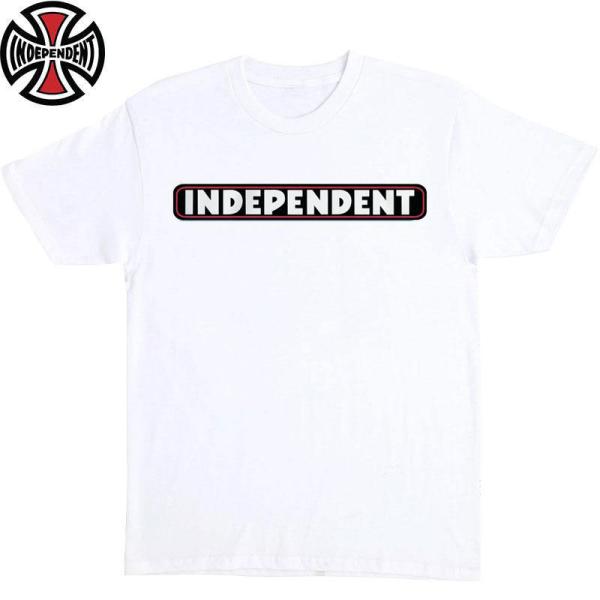 INDEPENDENT TRUCK BAR LOGO S/S T-SHIRTS White インディペンデント トラック バー ロゴ 半袖 Tシャツ ホワイト メンズ