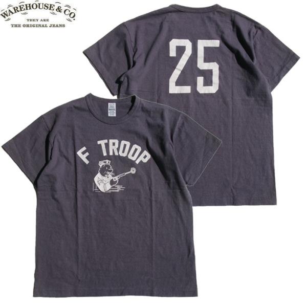 WAREHOUSE（ウエアハウス） ＆CO. 4064 F TROOP S/S T-SHIRT NAVY