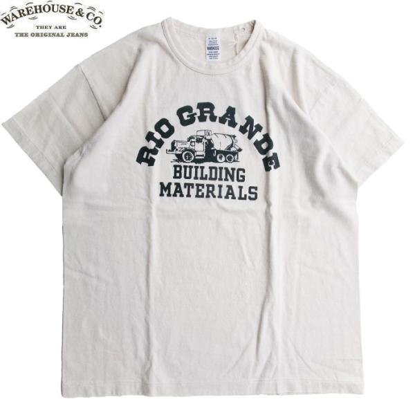 WAREHOUSE ＆CO. 4064 RIO GRANDE S/S T SHIRT CREAM ウェアハウス カンパニー 半袖 プリント Tシャツ クリーム メンズ レディース 日本製