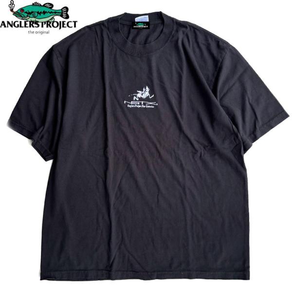 ANGLERS PROJECT NGTX LIZARD ver. 2.0 HEAVY WEIGHT S/S T F.BLACK アングラーズ プロジェクト ヘビーウェイト 半袖 Tシャツ メンズ レディース ブラック