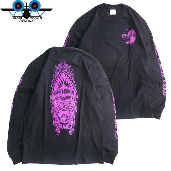 SANTA MONICA AIRLINES XL ブラック　パーカー　90′s americanrushstore_0221521101-2