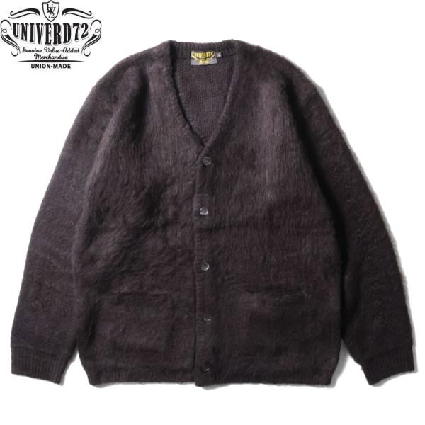 UNIVERD72 22326 MOHAIR TOUCH CARDIGAN BLACK ユニバード72 モヘア